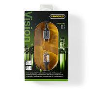 Ultra High-Speed HDMI-Kabel met Ethernet | HDMI-Connector - HDMI-Connector | 2,0 m | Antraciet - thumbnail