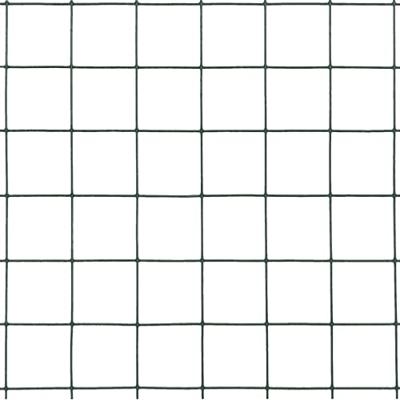 Kippengaas 25x1,5 m staal met PVC coating groen - thumbnail
