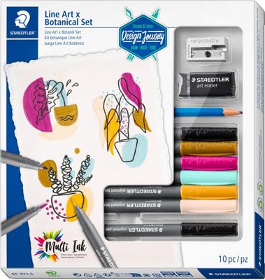 Staedtler Line Art x Botanical Set, set van 10 stuks Staedtler Line Art x Botanical Set, set van 10 stuks