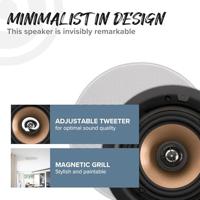 Artsound: HPRO650 Passieve Inbouw Speakers 2 stuks - Wit - thumbnail