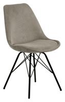 Bendt Eetkamerstoel 'Liva' Rib, kleur Beige - thumbnail