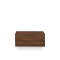 Frozen Badmeubelset 100 cm - Greeplijst in kleur - Incl. Bovenblad Walnoot - thumbnail