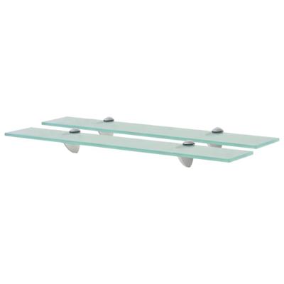VidaXL Schappen zwevend 2 st 60x20 cm 8 mm glas