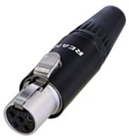 Rean AV RT5FC-B-W XLR-connector Bus, inbouw Aantal polen: 5 1 stuk(s) - thumbnail