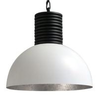 Masterlight Stoere witte hanglampIndustria 40cm wit met oudzilver - 2198-06-37-R-K - thumbnail