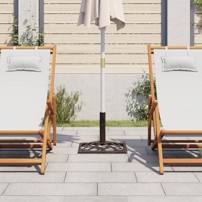 VidaXL Parasolvoet 44x44x31 cm gietijzer bronskleurig