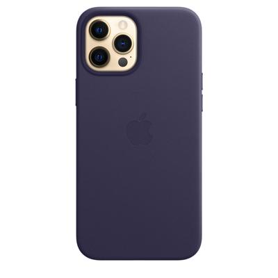 Apple Leather MagSafe Case iPhone 12 Pro Max Deep Violet