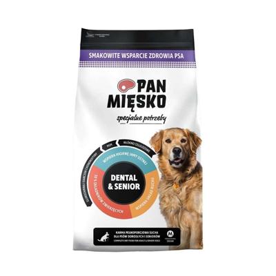 PAN MIĘSKO Specjalne potrzeby Dental & Senior Beef with turkey M - droog hondenvoer - 50g