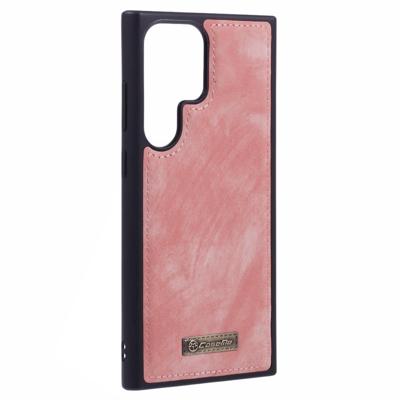 Caseme Samsung Galaxy S23 Ultra hoesje - Backcover - Lichtroze