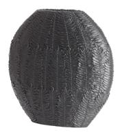 Light & Living Vaas 'Nivica' 40cm hoog, kleur Mat Zwart - thumbnail