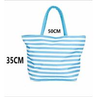 Strandtas Bismark Blauw Roze Oxford 50 x 16 x 35 cm - thumbnail