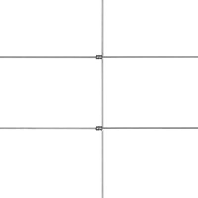 VidaXL Hek 50x1,25 m gegalvaniseerd staal zilverkleurig