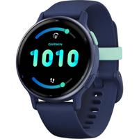Verbonden GPS-horloge - GARMIN - Vivoactive 5 - WiFi - 30,4 mm (1,2) - Metallic blauw met blauwe band - thumbnail