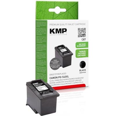 KMP Inktcartridge vervangt Canon PG-540 XL Compatibel Zwart C87 1516,4001 KMP Inktcartridge vervangt Canon PG-540 XL Compatibel Zwart C87 1516,4001