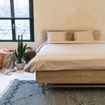 Kayori Shizu dekbedovertrek Katoenperkal Zand