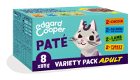 Edgard & Cooper multipack paté kat natvoer kuipjes 8 x 85gr - thumbnail