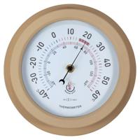 Weerbestendige thermometer - 22 cm - metaal - gegalvaniseerd - lelie - thumbnail