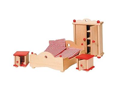 Goki poppenhuis meubeltjes slaapkamer