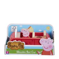 Peppa Pig Houten Auto + Peppa Pig Figuur - thumbnail