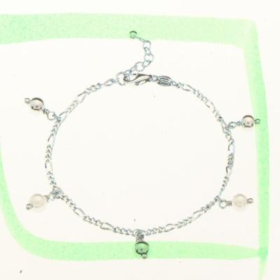 TFT Armband Zilver Parel 16 + 3 cm