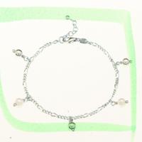 TFT Armband Zilver Parel 16 + 3 cm - thumbnail