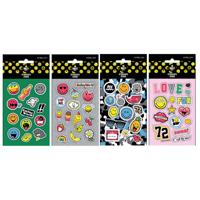 Smiley World Stickers Junior Vinyl 4 Stuks - thumbnail