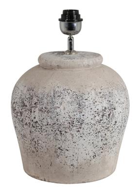 Light & Living Tafellamp 'Etna' Keramiek, 40cm, kleur Antiek Grijs (excl. kap)