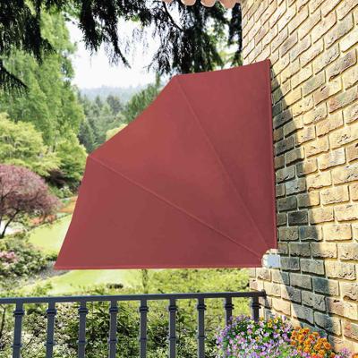 VidaXL Balkonscherm inklapbaar 140x140 cm terracottakleurig VidaXL Balkonscherm inklapbaar 140x140 cm terracottakleurig