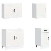 7-delige Keukenkastenset Kalmar bewerkt hout artisanaal eiken - thumbnail