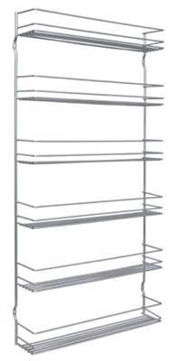 Metaltex Pepito Kruidenrek 6 Etages 36x8x71 cm Zilver