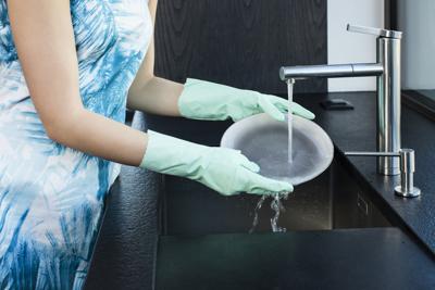 Vileda Extra Sensation Huishoudhandschoenen Groen Katoen, Latex 1 stuk(s)