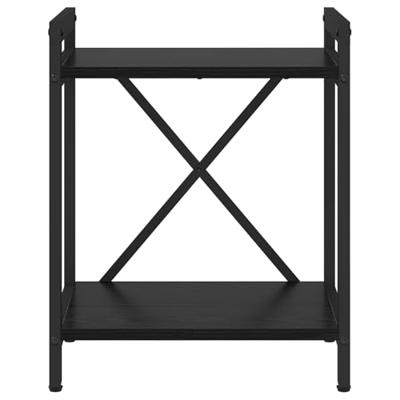 Boekenkast Zwart eiken 40 x 30 x 48.5 cm Bewerkt hout Boekenkast Zwart eiken 40 x 30 x 48.5 cm Bewerkt hout