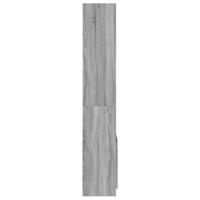 Hoge kast 63x33x180 cm bewerkt hout grijs sonoma eikenkleurig - thumbnail
