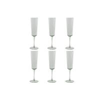 Set van bekers Home ESPRIT Groen Kristal 6 x 6 x 23,7 cm (6 Stuks) - thumbnail