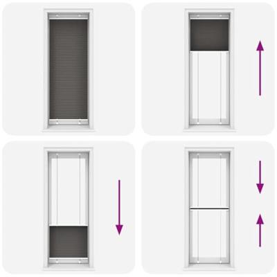 Pliss rolgordijn 75x200 cm stofbreedte 74,4 cm polyester zwart