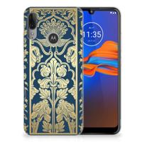 Motorola Moto E6 Plus | TPU Case | Beige Flowers - thumbnail