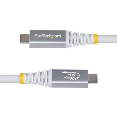 StarTech.com 3m USB4 Kabel, 20Gbps, USB-IF Gecertificeerde USB-C Kabel, 60W PD EPR, 4K 120Hz DP 1.4, TPE Mantel, Type C StarTech.com 3m USB4 Kabel, 20Gbps, USB-IF Gecertificeerde USB-C Kabel, 60W PD EPR, 4K 120Hz DP 1.4, TPE Mantel, Type C