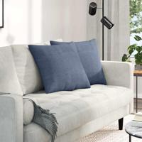 VidaXL Sofa kussens 2 stuks blauw 50 x 50 cm cordstof - thumbnail
