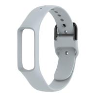 Slimme horloge pure kleur siliconen polsband horlogeband voor Galaxy fit-e (grijs) - thumbnail