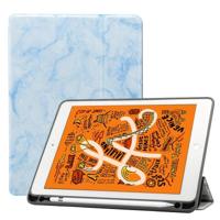 Marmeren textuur patroon horizontale Flip lederen case voor iPad Air 2019 10 5 inch met drie-opvouwbare houder & Pensleuf & slaap/Wake-up functie (bl - thumbnail