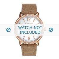 Esprit horlogeband ES108092-006 Leder Lichtbruin + standaard stiksel - thumbnail