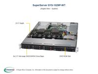 Supermicro SuperServer 1029P-WT Intel® C621 LGA 3647 Rack (1U) zwart - Server Barebone (Intel® C621, LGA 3647, Intel, 10,4 GT/s, Intel® DDR4-SDRAM) - thumbnail