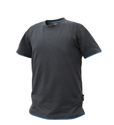DASSY t-shirt kinetic grijs/azuurblauw xl