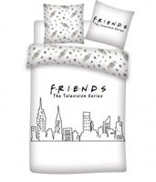 Friends Dekbedovertrek wit- 240 x 220 cm - thumbnail