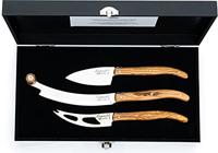 Laguiole Style de Vie Kaasmessenset Luxury Line Olijfhout - 3 stuks - thumbnail
