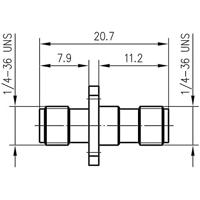 Telegärtner 100024791 100024791 SMBA-adapter SMA-bus - SMA-bus 1 stuk(s) - thumbnail