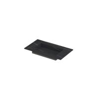 INK Post Wastafel Keramische Slab Envelop Bak Zonder Kraangat - 800x450x10 mm - Lauren Black Mat - thumbnail