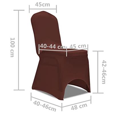 VidaXL Stoelhoes stretch 6 st bruin