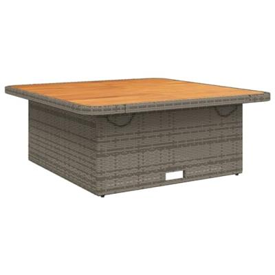 3-delige Loungeset met kussens poly rattan grijs 3-delige Loungeset met kussens poly rattan grijs