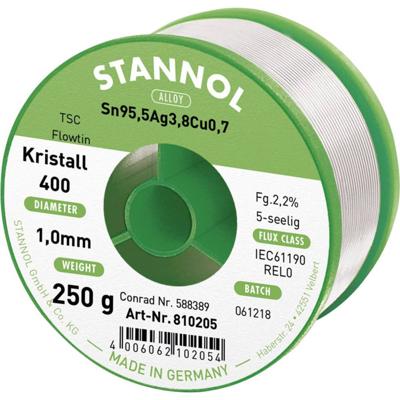 Stannol Ecology TS Soldeertin, loodvrij Spoel Sn95,5Ag3,8Cu0,7 REL0 250 g 1 mm Stannol Ecology TS Soldeertin, loodvrij Spoel Sn95,5Ag3,8Cu0,7 REL0 250 g 1 mm